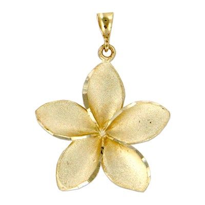 gold plumeria anklet