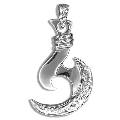Hand Crafted Teo B Sterling Silver Hook Pendant MSRP $175 
