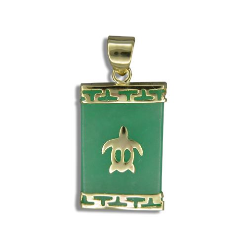 14KT Yellow Gold Hawaiian Honu on 