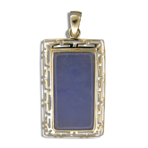 14KT Gold Cut-In Wavy Greek symbol 