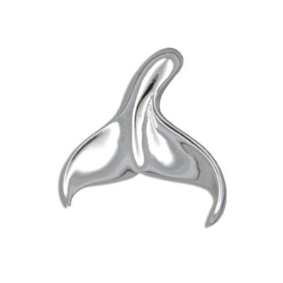 Sterling Silver Hawaiian Whale Tail Design Pendant (S)