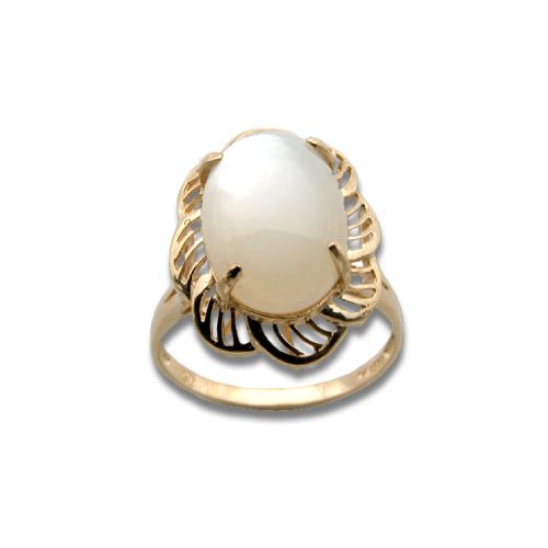 Oval Peridot Yellow Gold Ring - Intini Jewels