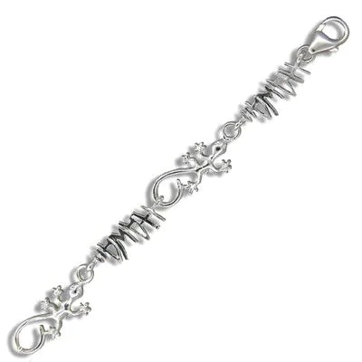 Sterling Silver Hawaiian Gecko with 