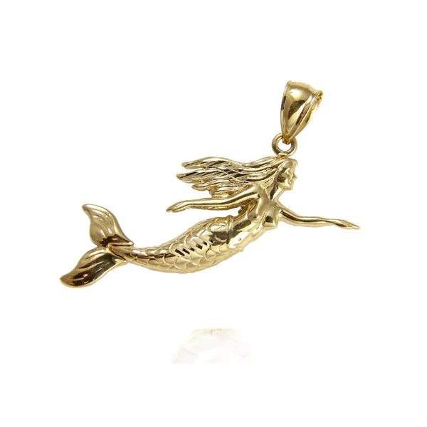 14KT Yellow Gold Sea Horse Pendant - Main Image