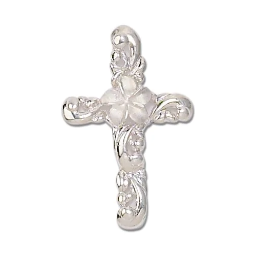 Silver950 / 126g Cross ヴィンテージブレス フローラル Sterling 