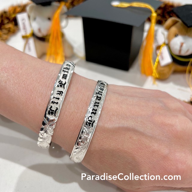 Graduation hawaiian bracelets and bangles
